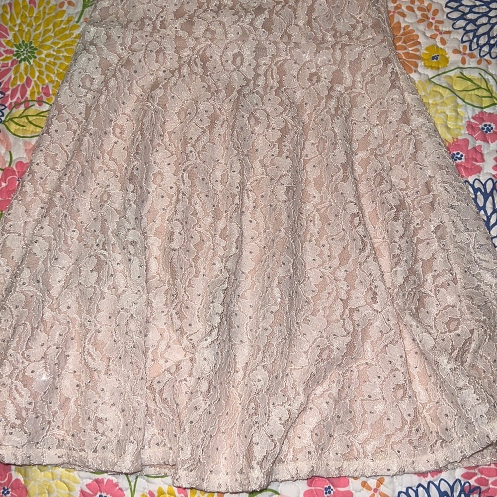 LIGHT PINK SKATER SPARKLE SIZE 5 DRESS - Picture 2 of 5